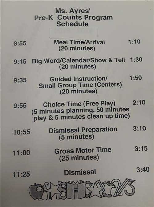 schedule 